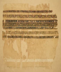 Turban eller sjalslut med tiraz och guld, 1094.