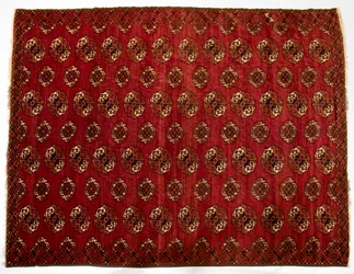 Turkmenska huvudmattan, 1870-talet.