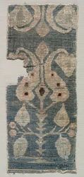 Tvåsidig mattfragment, 1100-tal.