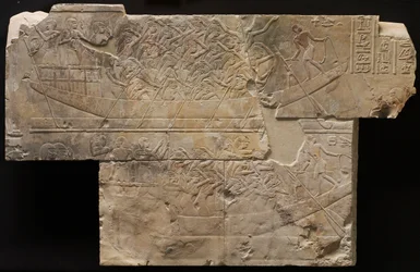 Två båtar med kvinnliga sörjande, ca. 667-647 f.Kr.