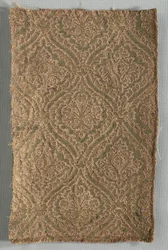 Två brokaderade fragment, sent 1500-tal.