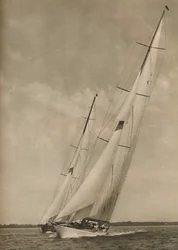 Två berömda yachter i en spännande tävling, 1936
