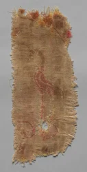 Två fragment av storskalig rundel, 600-tal.