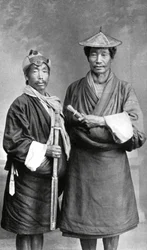 Två Sikkimese män, c1910