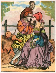 Två älskare, 1500-talet
