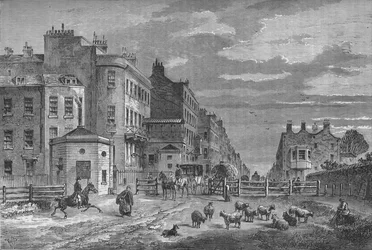 Tyburn Turnpike, Westminster, London, 1820 1878