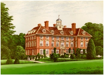 Tyttenhanger Park, Hertfordshire, hem för grevinnan av Caledon, c1880