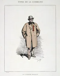 En medborgardelegat, Paris kommun, 1871.