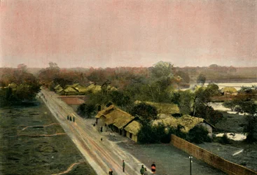 Un Village Tonkinois, by i Tonkin, 1900.