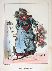 A Petroleuse, Paris kommun, 1871.