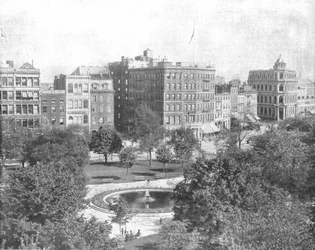 Union Square, New York, USA, c1900.