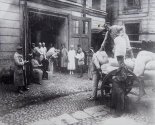 Lossa mat, forskarnas hus, Petrograd, Ryssland, c1920-c1924