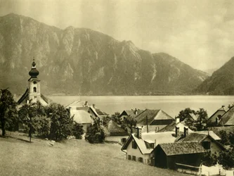 Unterach am Attersee, Oberösterreich, c1935.
