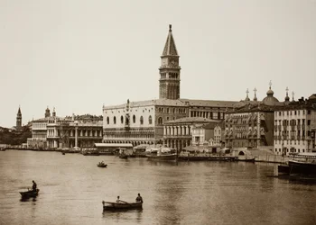 Namnlös 99, c. 1890. [Dogepalatset och Canal Grande, Venedig].