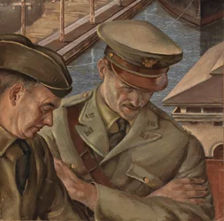 Väggmålningsstudie utan titel, ca. 1933-1943.