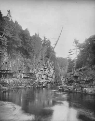 Upper End of Au Sable Chasm, the Adirondacks, c1897.