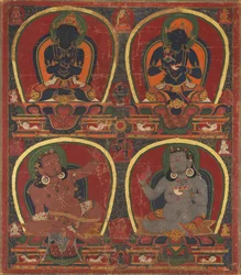 Vajradhara, osjälviskhet och Mahasiddhas Virupa och Kanha, s. 1450.