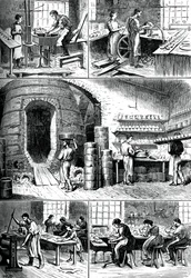 Olika keramikprocesser, c1880