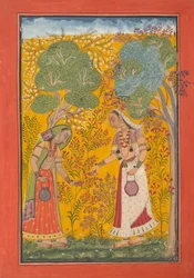 Vasanti Ragini, sida från Ragamala Series Garland of Musical Mods, K.10.
