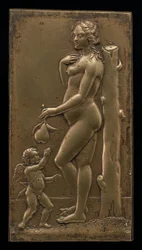 Venus och Amor, mitten av 1500-talet.