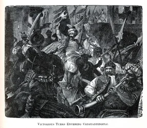 Segerrika turkar på väg in i Konstantinopel, 1882