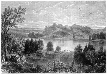 Utsikt över dalen i övre Mississippi, 1877