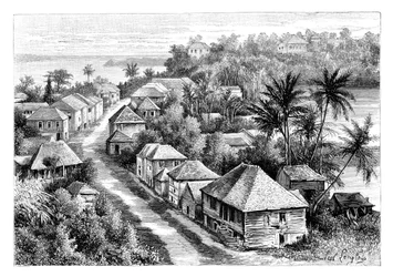 Utsikt över Basse-Terre, Guadeloupe, c1890