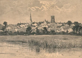 Utsikt över Dorchester, 1800-talet