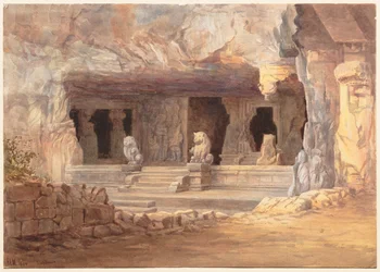 Utsikt över Elephanta, 1894.