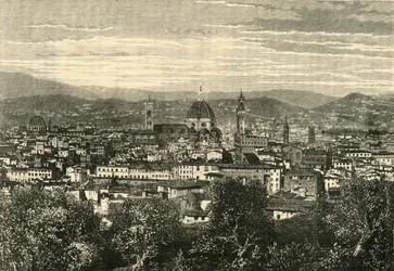 Utsikt över Florens från Belvedere, 1890.