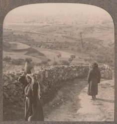 Utsikt över Jerusalem från Peters House, c1900
