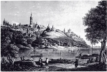 Utsikt över Kiev, 1835