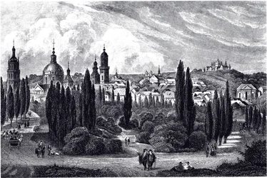 Utsikt över Lemberg, ca 1845