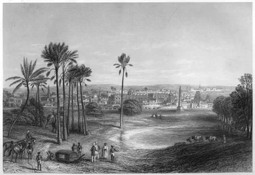 Utsikt över Madras, Indien, c1860