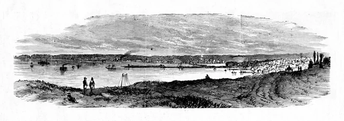 Utsikt över Milwaukee Bay, Lake Michigan, 1883