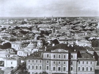 Utsikt över Moskva från Ivan den store klocktornet, Ryssland, 1884