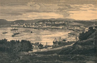 Utsikt över Oban, sent 1800-tal