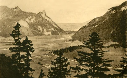 Utsikt över Oberammergau, c1922.