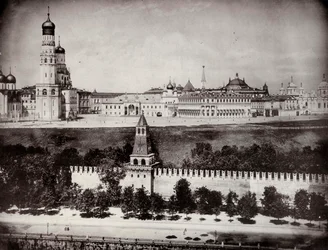 Utsikt över Kreml, Ryssland, c1870-c1875