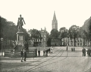 Utsikt över Vyverberg Square, Haag, Nederländerna, 1895.