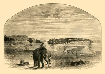 Utsikt över Indus, 1890.