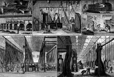 Utsikter i Royal Small Arms Factory, Enfield, c1880