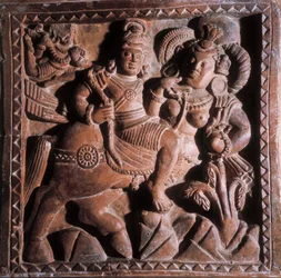 Vikrama, terrakottabasrelief, 5-600-tal