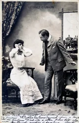 Vintage franskt vykort, c1900