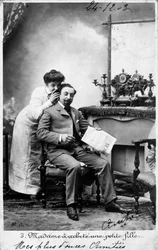Vintage franskt vykort, c1900