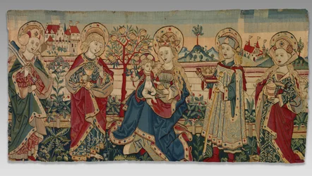 Jungfru och barn med fyra heliga, ca. 1500.