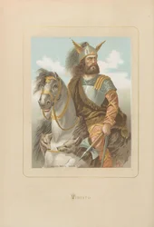 Viriathus. Ur: Berömda män och kvinnor genom tiderna av Juan Landa, 1875-1877.