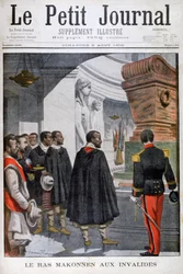Ras Makonnens besök i Les Invalides i Paris, 1902