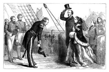Besök av drottningen och prins Albert till de beslutsamma, 1856, c1888