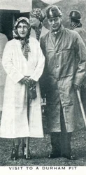Besök i en Durham Pit, 1936 1937